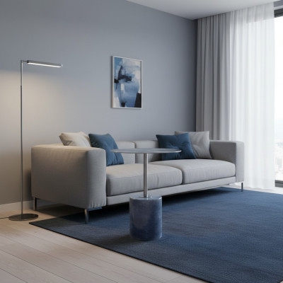 Moderne ronn Metall Couchtisch Wunnzëmmer Holz Miwwelen Designer Dëscher Dësch