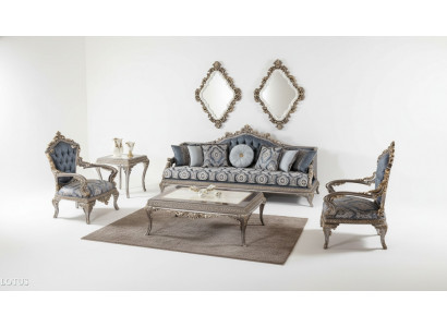 Sofagarnitur 3+1+1 Plaz Luxus Miwwelen Sofagarnitur Canapé Sofa Polster 3tlg Nei