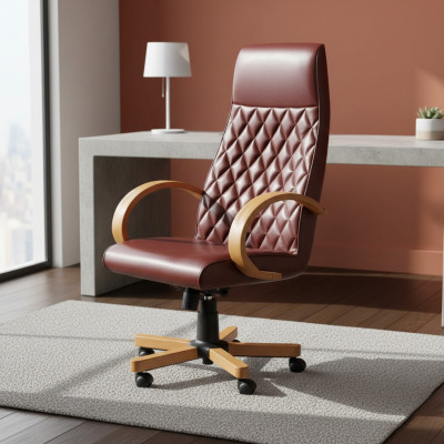 Moderne bequem Dréistull Miwwelen Braun Büro-Stull Gaming-Stull Büro-Stull