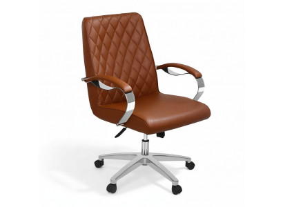 Modern Héichwäerteg Dréistull Miwwel Braun Büro-Stull Gamingstull Büro-Stull