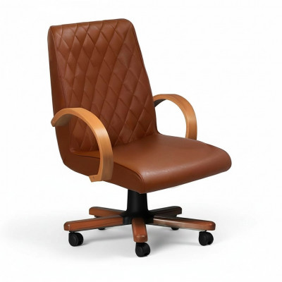 Modernt kënschtleche Lieder Dréistull Miwwelen Braun Bürostill Gaming Still Bürostill