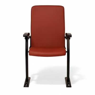 Fotell Sofa 1 Sëtz fir Theater Design Luxus Rout Fotell Art Deco Textil Neiegkeet