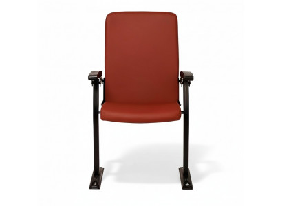 Fotell Sofa 1 Sëtz fir Theater Design Luxus Rout Fotell Art Deco Textil Neiegkeet