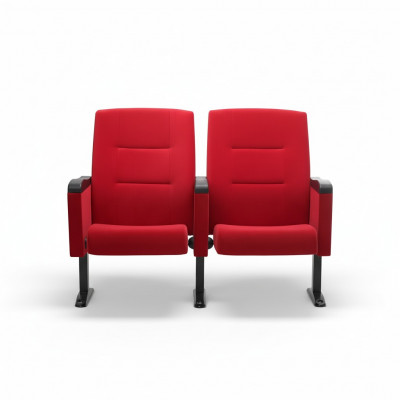 Art Deco Fauteuil Sëtz Sofa 1 Plaz fir Theater Design Luxus Rout Textil Nei