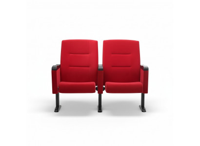 Art Deco Fauteuil Sëtz Sofa 1 Plaz fir Theater Design Luxus Rout Textil Nei