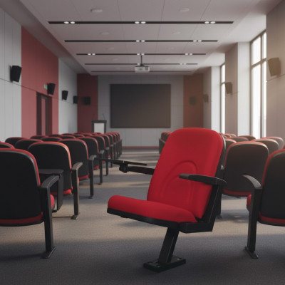 Roude Polstersëtz Designer Eensëtzer 1-Sëtzer Moderne Luxus Kino Stull Theater
