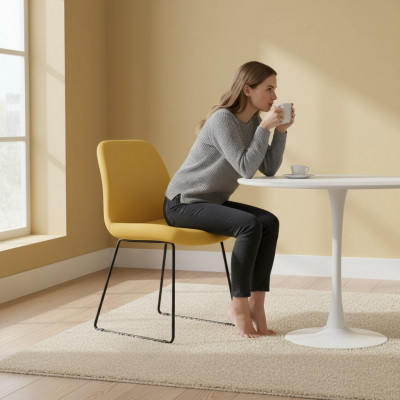Stillen Giel Luxus Design Polster Still Büro Miwwel Neien Iesszëmmer Stoff Miwwel