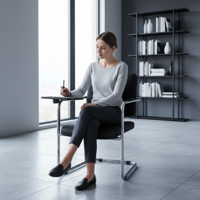 Stilvollen schwaarze Stull modernen Stull héich Qualitéit Design Büro-Stull nei