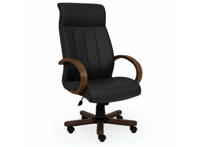 Computersstillen Chefsessel Fauteuil Kënschtleche Lieder Polster Büro Still Dréi Nei