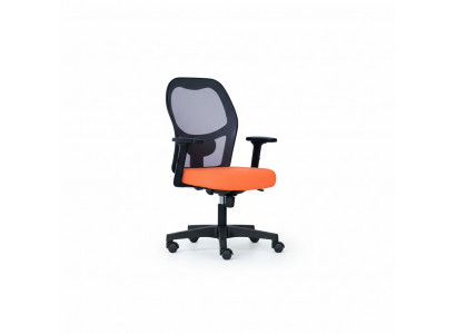 Bürosstillen Orange Schreifdëschstull Dréistull Chefsessel Mesh Design Bürosstull