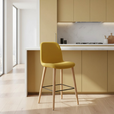 Iesszëmmerstull Luxus Giel Stull Design Lehnstull Miwwel Holzzstull Nei