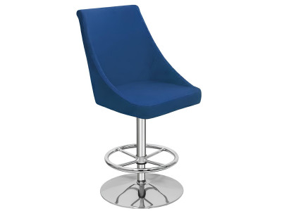 Modern héichwäerteg blo Still Designer Barhocker Textil Luxus Miwwelen nei