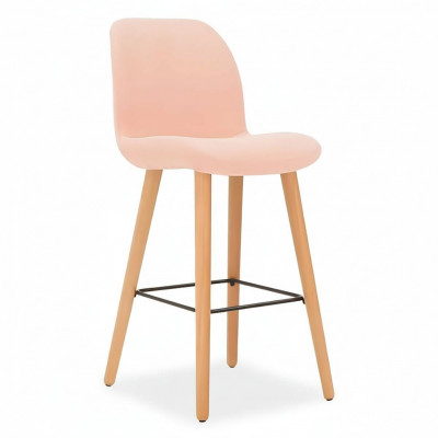 Modern rosa Stull Designer Barhocker Holz stilvoll Luxusmiwwel Hocker nei