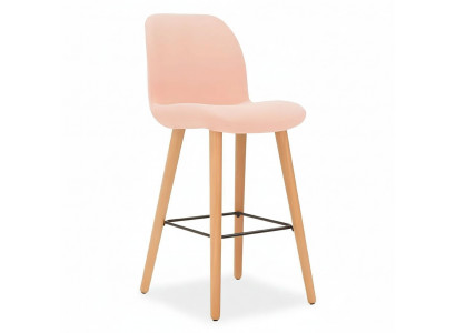 Modern rosa Stull Designer Barhocker Holz stilvoll Luxusmiwwel Hocker nei