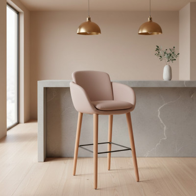 Barstull Barhocker Beige Konschtlieder Design Barstillen Bar Hocker Stillen Hocker