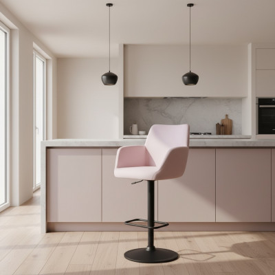 Hocker Bar Rosa Stilvoll Barhocker Stull Designer Metall Iesszëmmerstull Nei