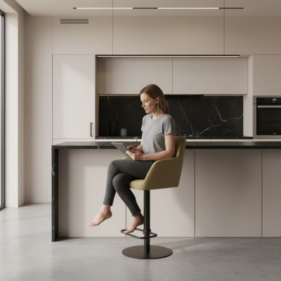Hocker Bar Gréng Stilvollen Barhocker Stull Designer Metall Iessen-Stull Neien
