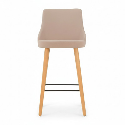 Modernen Barhocker Stull Designer Holz Iesszëmmerstull Hocker Bar Beige Nei