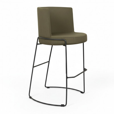 Modernen Barhocker Stull Designer Textil Iesszëmmerstull Hocker Bar Gréng Nei
