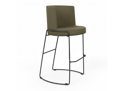 Modernen Barhocker Stull Designer Textil Iesszëmmerstull Hocker Bar Gréng Nei