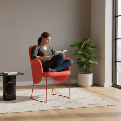 Moderne Iesszëmmerstull Stull Kichenstull Fotell Sëtzer Stoff Modern Holz Rout