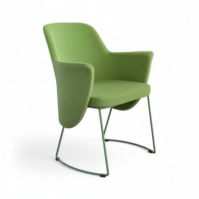 Iesszëmmerstull Stull Kichenstull Fauteuil Sëtzer Stoff Modern Holz Gréng nei