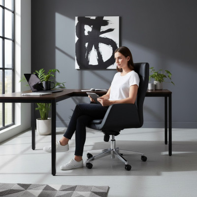 Gaming Stull Büro Stull Schreifdësch Dréistull Fautëil Chefsessel Still Néi