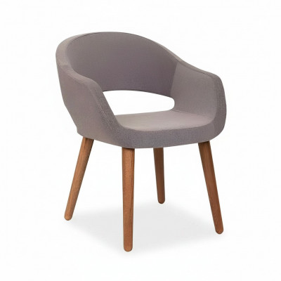 Grau Iesszëmmerstull Wunnzëmmer Stull Armlehn Still Designer Holz