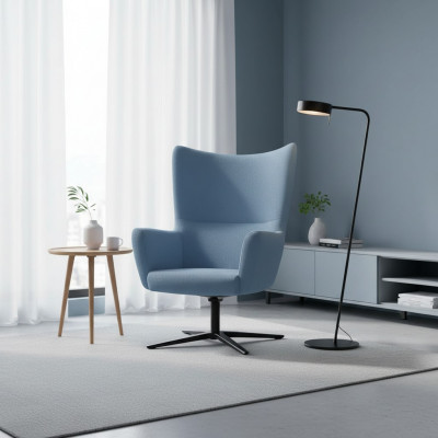 Bloen Fotell Ouerfotell Designer 1-Sëtzer Moderne Cocktailsessel