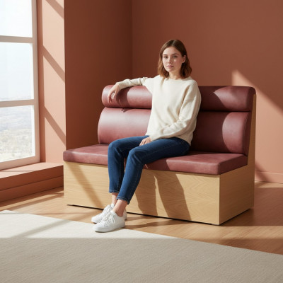 Designer Konschtlieder Kichenbank Iesszëmmer Sëtzbank Luxus Wohnottomane