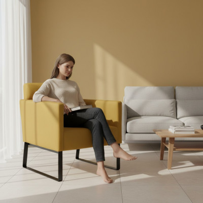 Brongen Loungefotel Relaxfotel Textil Lounge Einsëtzer Luxus 1-Sëtzer