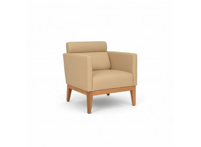 Beigen Designer Relax-Clubfauteuil 1-Sëtz Fauteuil Wunnzëmmer Sëtz