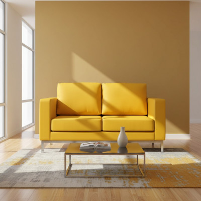 Konschtlieder Canapé Wunnlandschaft 2 Sëtzer Design Modern Sofa Sofas Canapé Neien