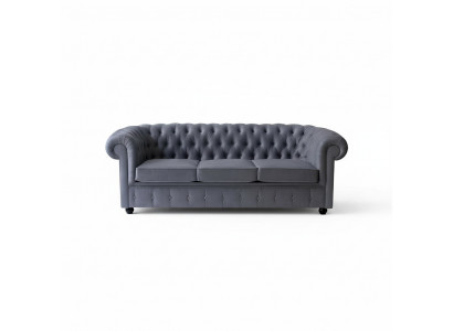 Chesterfield Groer Drësëtzer Luxus Couch Designer Wunnzëmmer Sofa