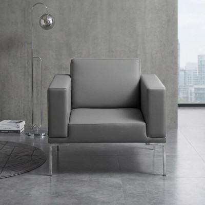 Grouwe Fernseh-Fauteuil Designer Polstersessel Fauteuil Relax Eenzelsëtz.