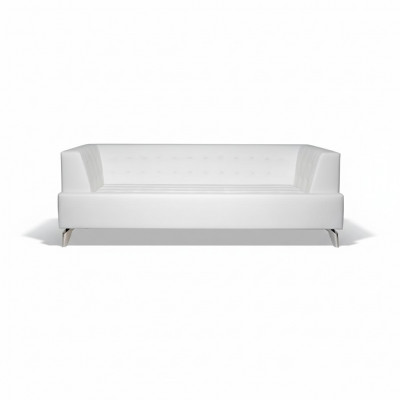 Wäissen Zwee-Sëtzer Luxus Canapé Modernen 2-Sëtzer Clubcanapé Lounge Couch Nei