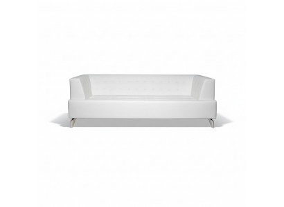 Wäissen Zwee-Sëtzer Luxus Canapé Modernen 2-Sëtzer Clubcanapé Lounge Couch Nei
