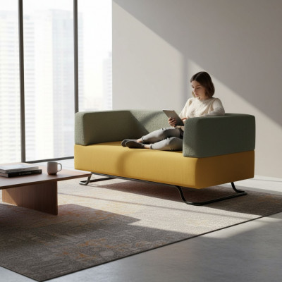 Zweefaarweg 2-Sëtzer Héichwäerteg Polster Designer Wunnzëmmer Couche