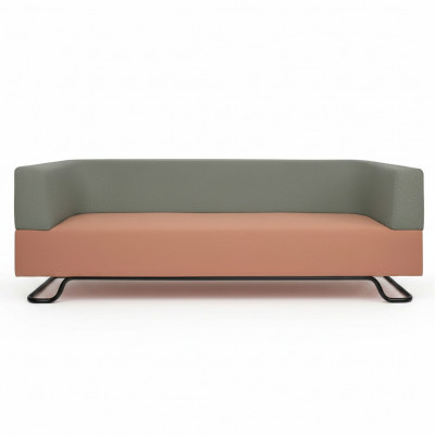 Zweefaarweg Canapé Gréngen 3-Sëtz Polster Wunnzëmmer Designer Couch