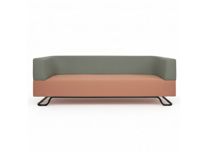 Zweefaarweg Canapé Gréngen 3-Sëtz Polster Wunnzëmmer Designer Couch