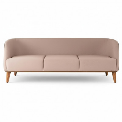 Beige Sofa Stilvolle 2-Sëtzer Modern Wohnzimmer Couch Polstersofas
