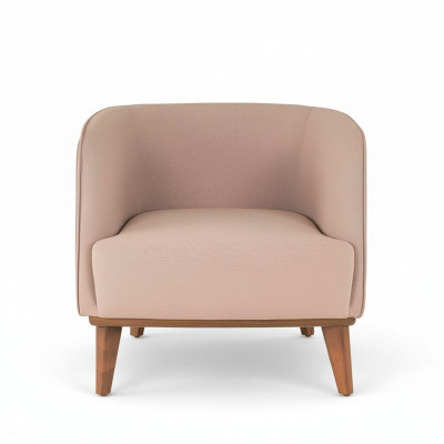 Beige Sëtzpolster Wunnzëmmer Einsitzer Designer Lounge Relaxsëtz