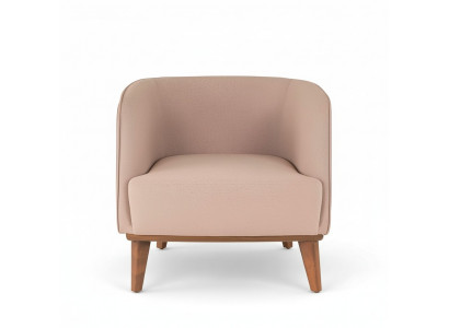 Beige Sëtzpolster Wunnzëmmer Einsitzer Designer Lounge Relaxsëtz