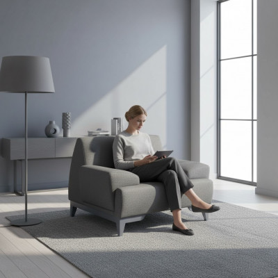 Grouse Designer Sessel Modernen Wunnzëmmer 1-Sëtz Relax Polstersessel