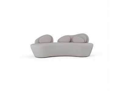 Wäisst dräisëtzegt Sofa Këssen Dräisëtzegt Wunnzëmmer Couch Luxus Textil Sofa