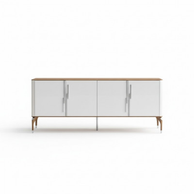 Iesszëmmer Kommode Sideboard mat Spigel Modern Nei Luxus Kommoden Holz Design