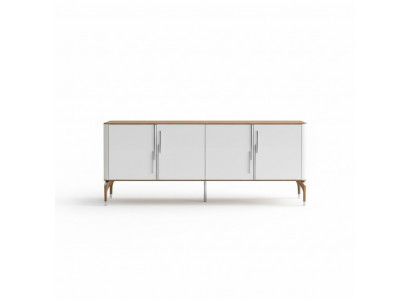 Iesszëmmer Kommode Sideboard mat Spigel Modern Nei Luxus Kommoden Holz Design