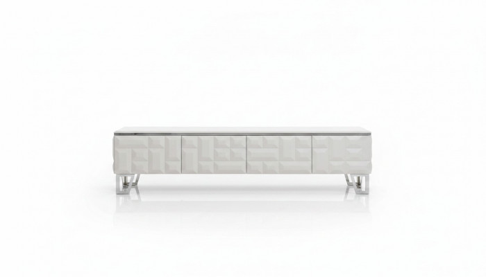 Wunnwand TV Wand Holz Modern Stil Regal Wunnzëmmer Miwwelen Schaf RTV TV Stänner