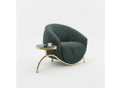Grénge Polstersessel Designer Loungesessel Miwwelen Luxuriéisen 1-Sëtzer