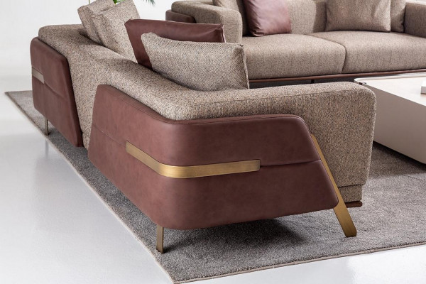 Luxus Sofagarnitur Sofa Garnitur Sofas 4 3 1 Sëtzer Stoff Modern Bäistelltësch